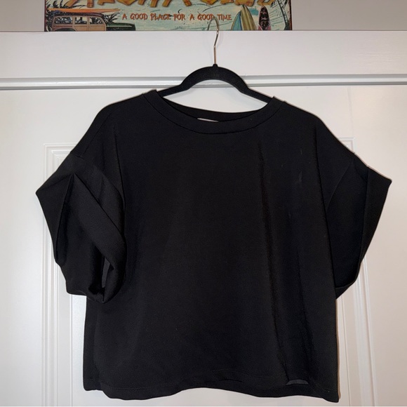 NWT Bucket List Black Oversized T-Shirt & Shorts Loungewear Set - S - Picture 2 of 4